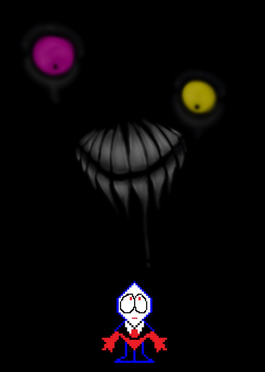 I just woke up from a nap and this thing appeared in my dream so I felt the need to draw it lol