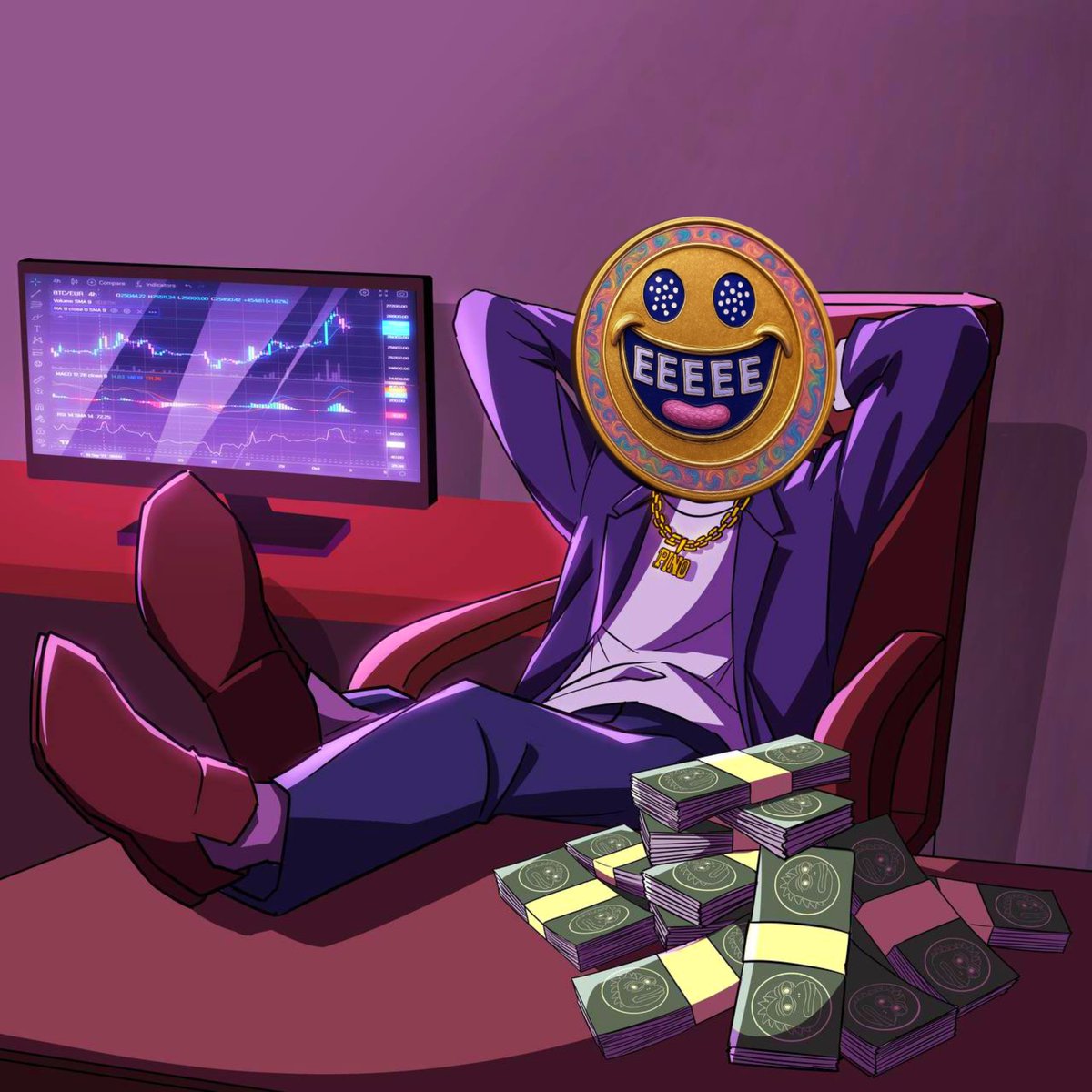 Gee1Danny's tweet image. $EEEEE is gearing up to change the meme meta 🐸💥
Vibes ✅ Community ✅ Momentum ✅
&amp;gt;@Snek is this the one? 👀
 #Cardano #EEEEE #snek