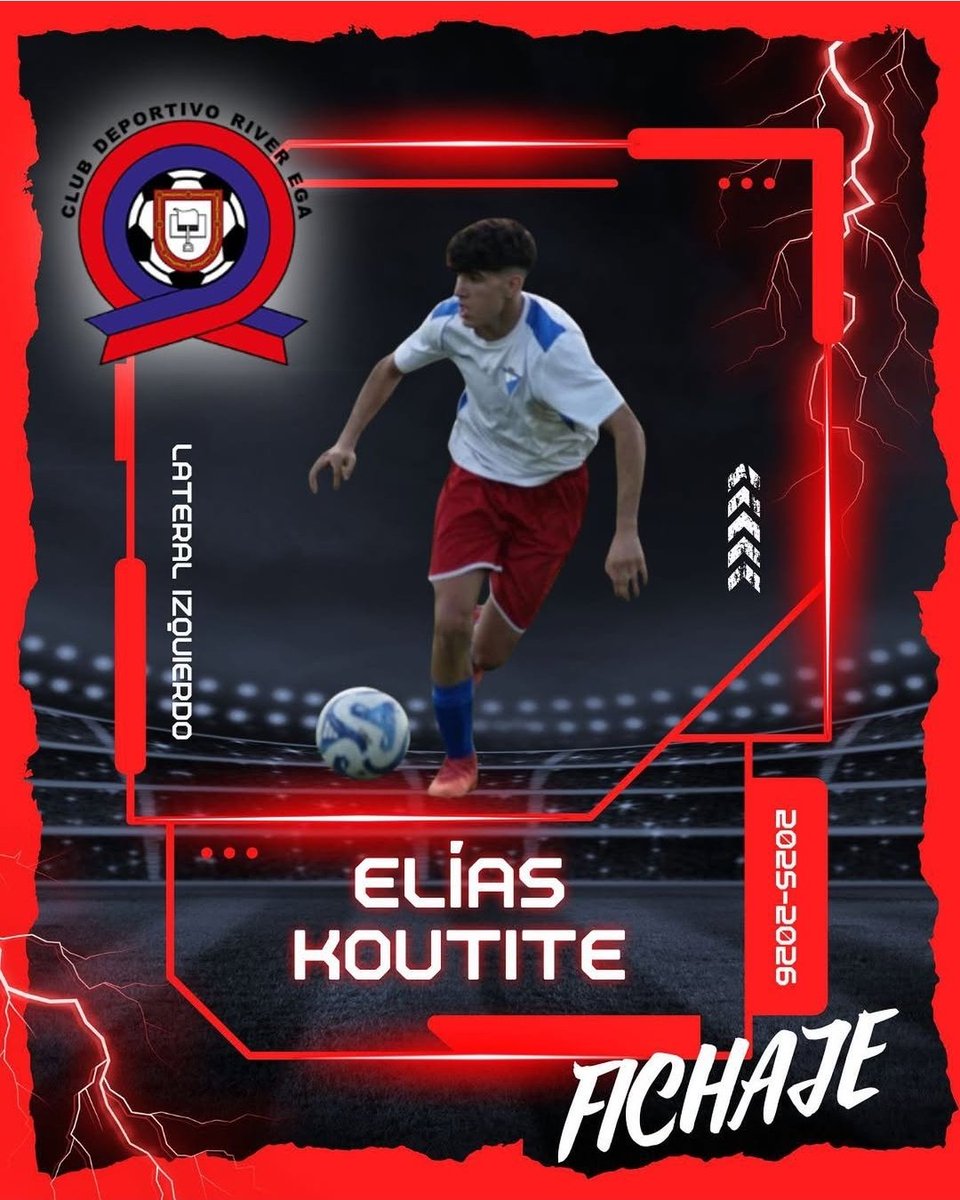 OFICIAL:
🫡 Nuevo fichaje que llega procedente del Falcesino. Elías Koutite apuntala el lateral izquierdo de nuestro primer equipo. Pese al descenso de categoría ésta temporada el joven marroquí ha cuajado un gran año cabalgando la banda ✈️.
Gracias Elías.