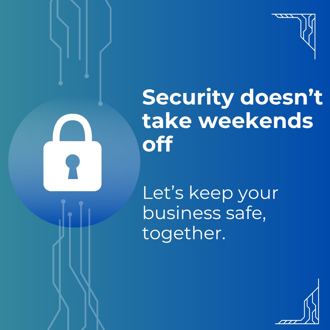 switchsolution_'s tweet image. Before you sign off, lock it up. Security doesn’t take weekends off.
#SwitchSolutions #DataProtection #StaySecure #CyberSmart #PrivacyMatters