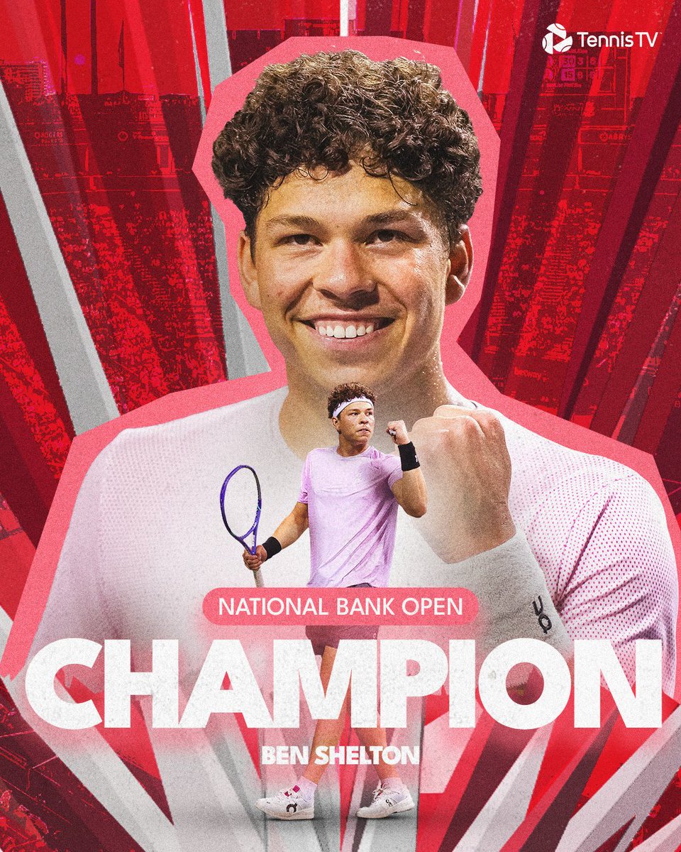 Tennis TV (@tennistv) on Twitter photo BEN SHEL-TORONTO 🏆
<a href="/BenShelton/">Ben Shelton</a> comes through an EPIC vs Khachanov 6-7 6-4 7-6 to claim his first Masters 1000 title!!
#NBO25 BEN SHEL-TORONTO 🏆
<a href="/BenShelton/">Ben Shelton</a> comes through an EPIC vs Khachanov 6-7 6-4 7-6 to claim his first Masters 1000 title!!
#NBO25