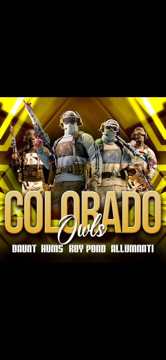 Noctrix Esports (@noctrixe) on Twitter photo What better way to represent Colorado then bring the LAN Champs on board ? You’re right there isn’t one. please Welcome our <a href="/COwlsLLC/">Colorado Owls</a> team for the <a href="/CityLeagues/">CityLeagues</a> BO6 League.
<a href="/KoyPondSpotify/">vyrus | koy pond ✨</a>
<a href="/HumsCRC/">Chance</a>
<a href="/allumnati/">⨹ 𝖆 𝖑 𝖑 𝖚</a>
<a href="/yDauntt/">Daunt</a>
#FearTheFlight What better way to represent Colorado then bring the LAN Champs on board ? You’re right there isn’t one. please Welcome our <a href="/COwlsLLC/">Colorado Owls</a> team for the <a href="/CityLeagues/">CityLeagues</a> BO6 League.
<a href="/KoyPondSpotify/">vyrus | koy pond ✨</a>
<a href="/HumsCRC/">Chance</a>
<a href="/allumnati/">⨹ 𝖆 𝖑 𝖑 𝖚</a>
<a href="/yDauntt/">Daunt</a>
#FearTheFlight