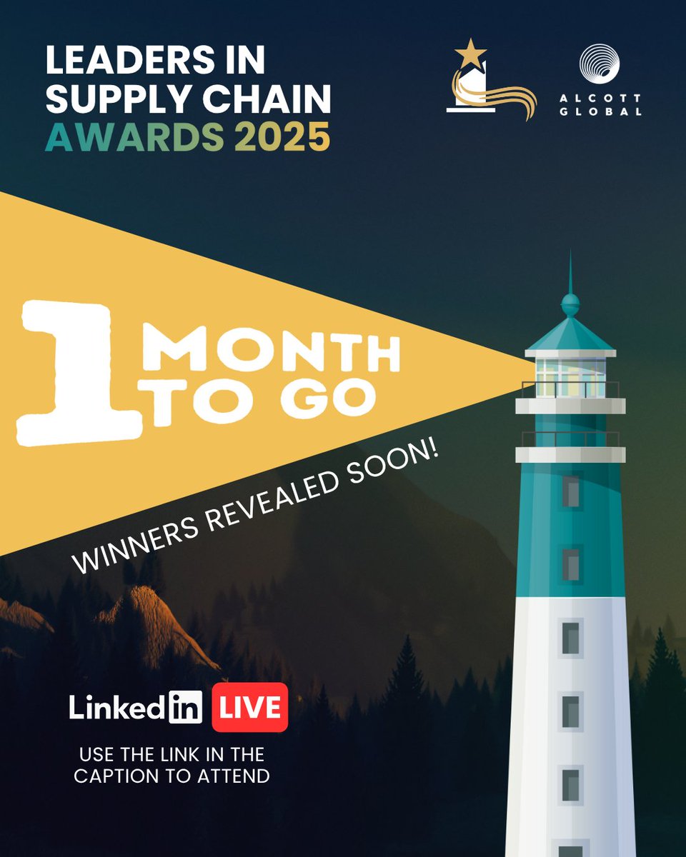 The countdown is on: 30 leaders. 30 stories.

One month from now, this year's Top 30 Leaders in Supply Chain will take the spotlight.

Be part of this global movement: linkedin.com/events/leaders…
