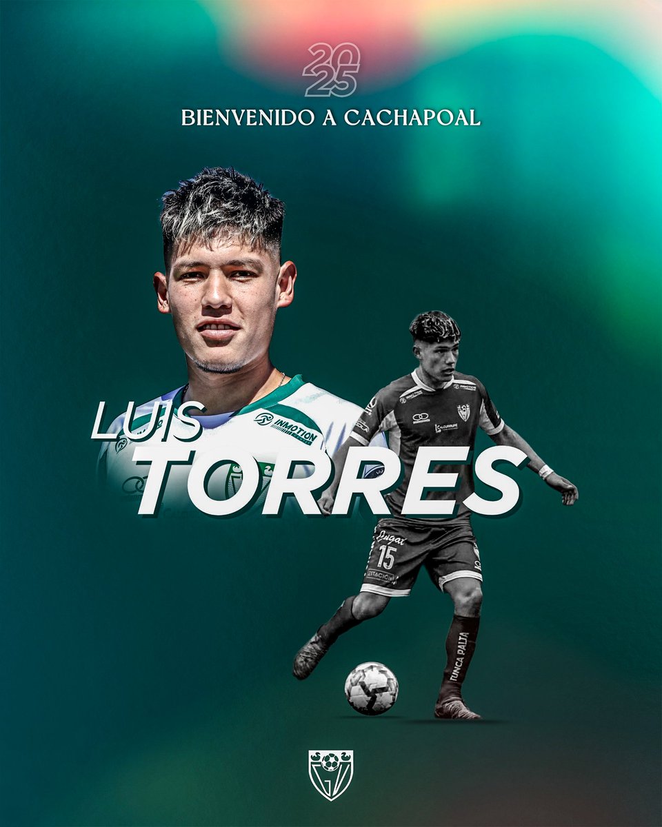 Bienvenido Lucho 💪🏼⚔️

Luis Torres Varas, se suma al Verdão 2025.  El polifuncional jugador vuelve a vestir la casaca velasquina tras un acuerdo de cesión con Deportes Santa Cruz.

Entrega, quite y pase asegurado con Luis. ¡Vamos por más! 👊🏻🟢⚪

#OrgulloDelCachapoal 🇳🇬⚽💚