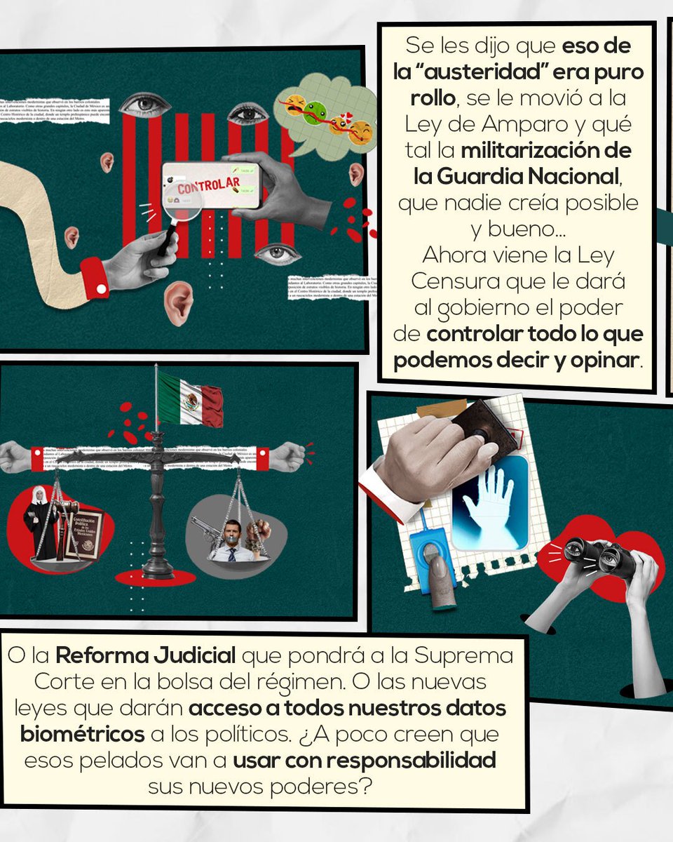 AztecaNoticias's tweet image. "Se les dijo que eso de la austeridad era puro rollo"
Desde hace muchos meses ya se auguraba que el #régimen morenista haría cambios legales y constitucionales para eliminar organismos autónomos ¡para acumular más #poder!
Ya no tenemos el #INAI, ni el poder como ciudadanos…