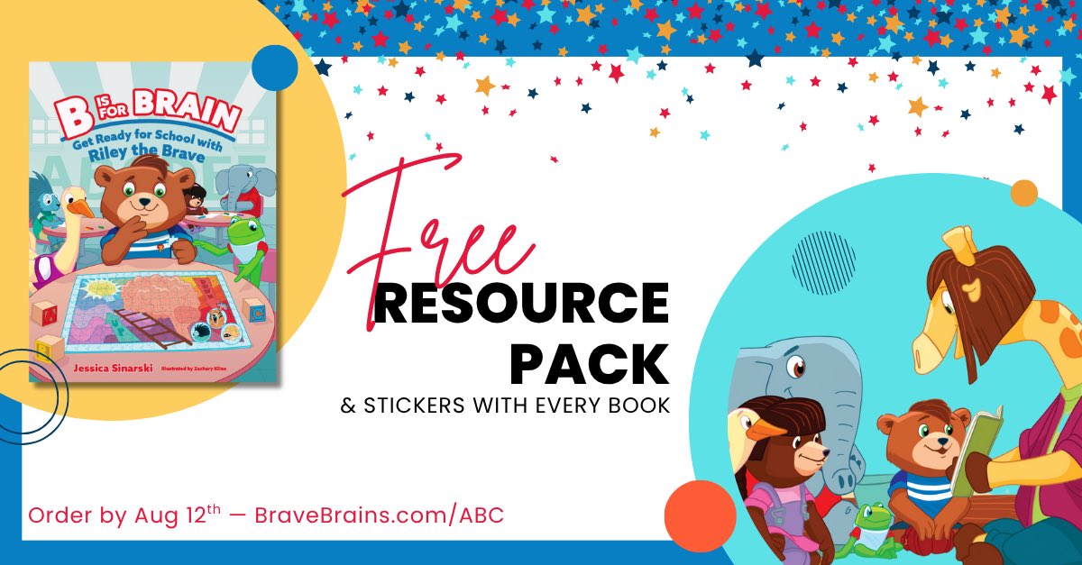 Preorder bonus ends soon! Grab B IS FOR BRAIN now and you’ll get over 20 pages of bonus games, classroom-friendly activities, and more! jessicasinarski.com/ABC

#schoolcounselor #prek #headstart #sel #Teachersof𝕏