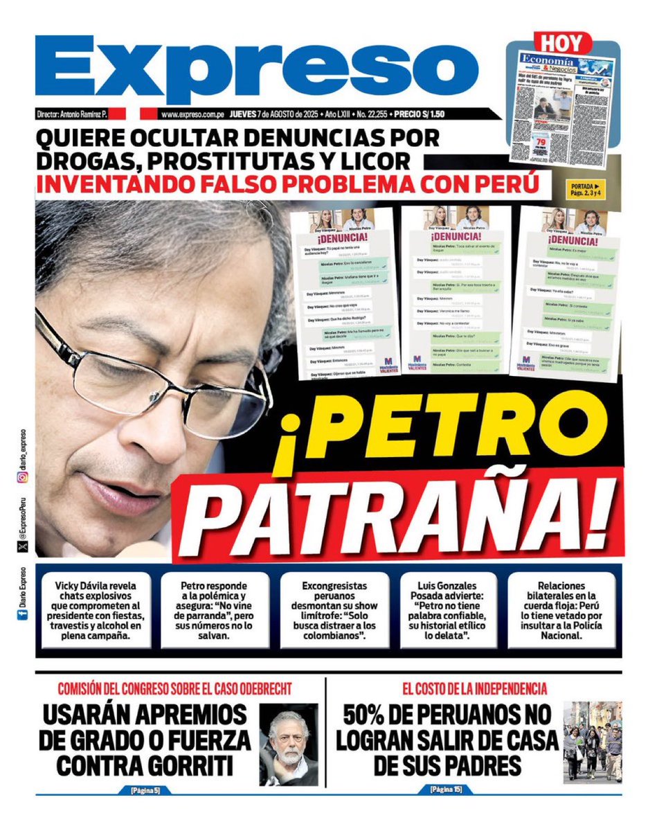 Utilicemos la lógica MAMERTA ...
Si los mercenarios que están en Ucrania son paracos defendiendo un país extraño, ENTONCES ... Los Terroristas de las FARC y el ELN que son de izquierda y dicen amar a Colombia deberían ir a defender a Colombia contra Perú.
🤣😂🤣 uff, sí, como no.