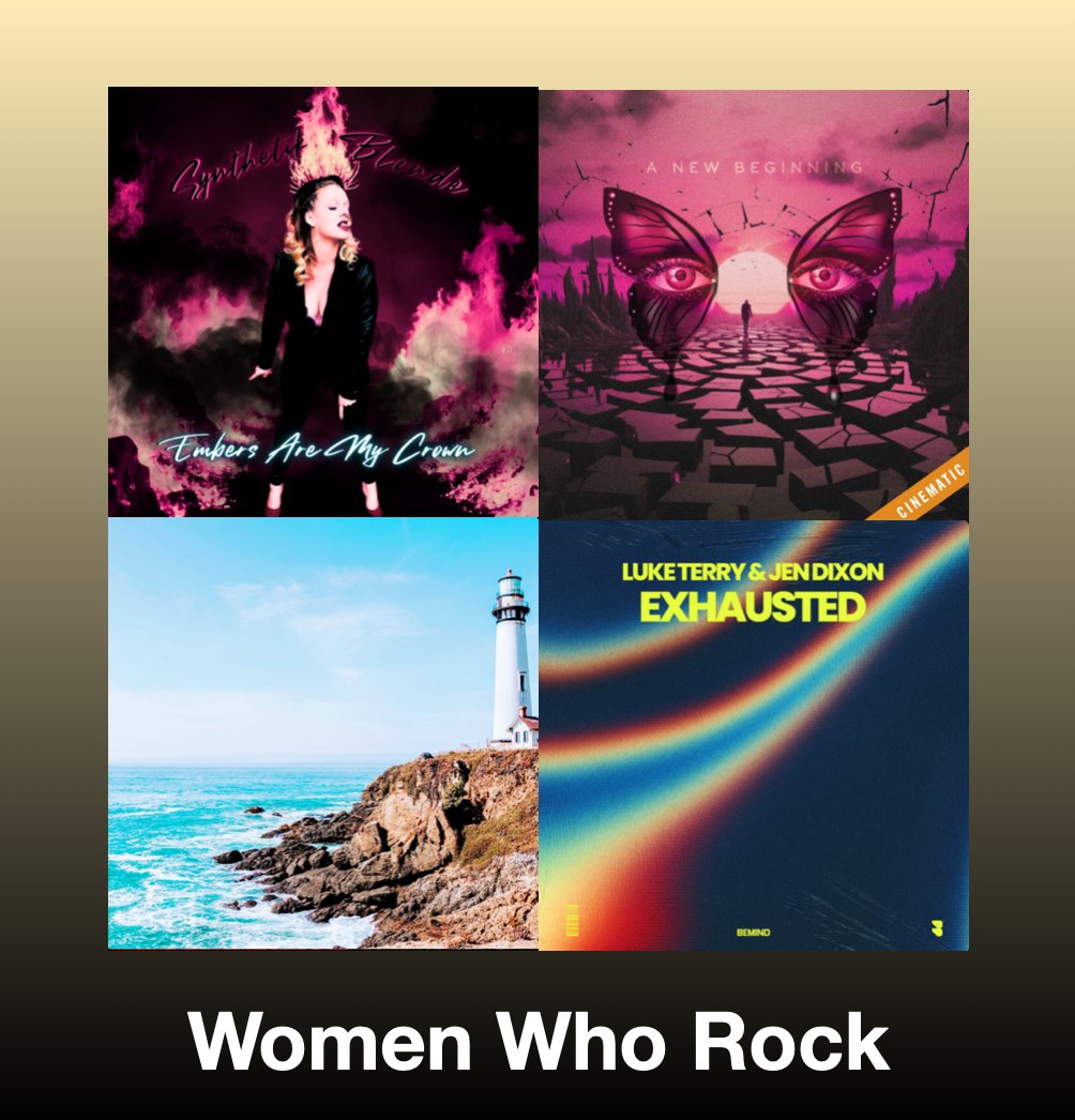 NEW #WomenWhoRock a multi-genre playlist Vol.198 with the best #newmusic

<a href="/BlondeSynthetik/">SynthetikBlonde</a> Embers Are My Crown
<a href="/KendraDantes/">Kendra Dantes</a> A New Beginning (Cinematic)
<a href="/alli_gemini/">Alli Gemini</a> Lighthouse
<a href="/jendixonmusic/">Jen Dixon 🎶</a>/<a href="/LukeTerry/">Luke Terry</a> Exhausted
+MORE

#Spotify
rb.gy/n6v8gj

#NewMusic2025 #MultiGenre