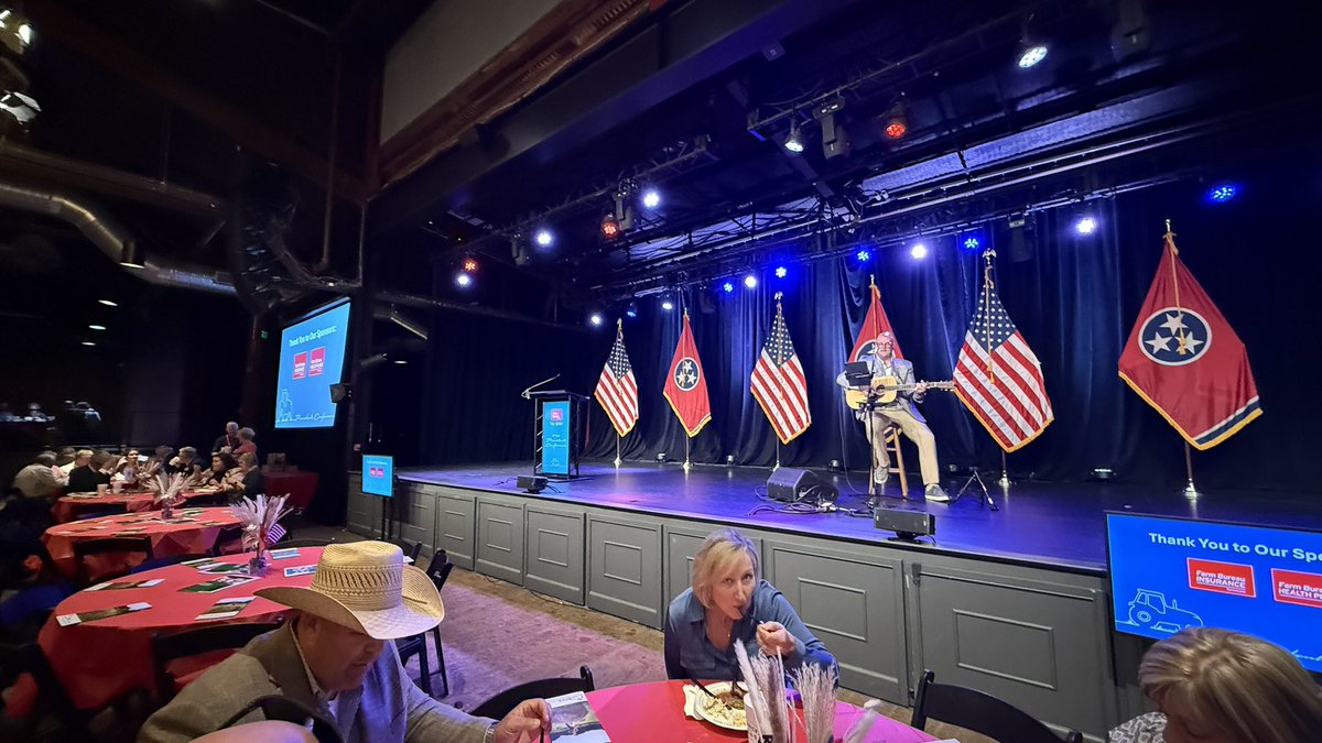 At tonight’s <a href="/TNFarmBureau/">Tennessee Farm Bureau Federation</a> President’s Conference Dinner, leaders from across Tennessee came together to celebrate our thriving agriculture industry! 

Blown away by the mobile classrooms which will bring ag education directly to our communities.