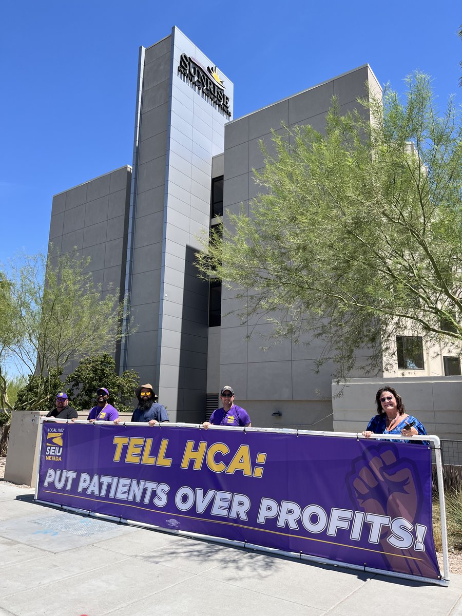 SEIU Nevada (@seiu1107) on Twitter photo Can you hear us <a href="/HCAhealthcare/">HCA Healthcare</a>??? Today <a href="/SunriseLasVegas/">Sunrise Hospital</a> professionals launched their GIANT banner telling execs to put patients first! Email the HCA and Sunrise CEOs at RespectSunriseProfessionals.org #RespectSunriseProfessionals #HCAHealthcare #SunriseHospital #LasVegas Can you hear us <a href="/HCAhealthcare/">HCA Healthcare</a>??? Today <a href="/SunriseLasVegas/">Sunrise Hospital</a> professionals launched their GIANT banner telling execs to put patients first! Email the HCA and Sunrise CEOs at RespectSunriseProfessionals.org #RespectSunriseProfessionals #HCAHealthcare #SunriseHospital #LasVegas
