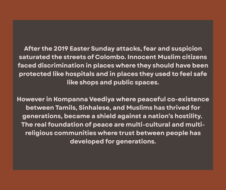 Asha L. Abeyasekera (@aabeyasekera) on Twitter photo Kompanna Veediya has been a multi-ethnic and multi-religious community for generations
Sinhalese, Tamils, Moors, Malays, Ja, Afganis live here
Buddhists, Hindus, Christians, and Muslims live here
What happens when communities are broken up by urban regeneration?
#RightToStay Kompanna Veediya has been a multi-ethnic and multi-religious community for generations
Sinhalese, Tamils, Moors, Malays, Ja, Afganis live here
Buddhists, Hindus, Christians, and Muslims live here
What happens when communities are broken up by urban regeneration?
#RightToStay