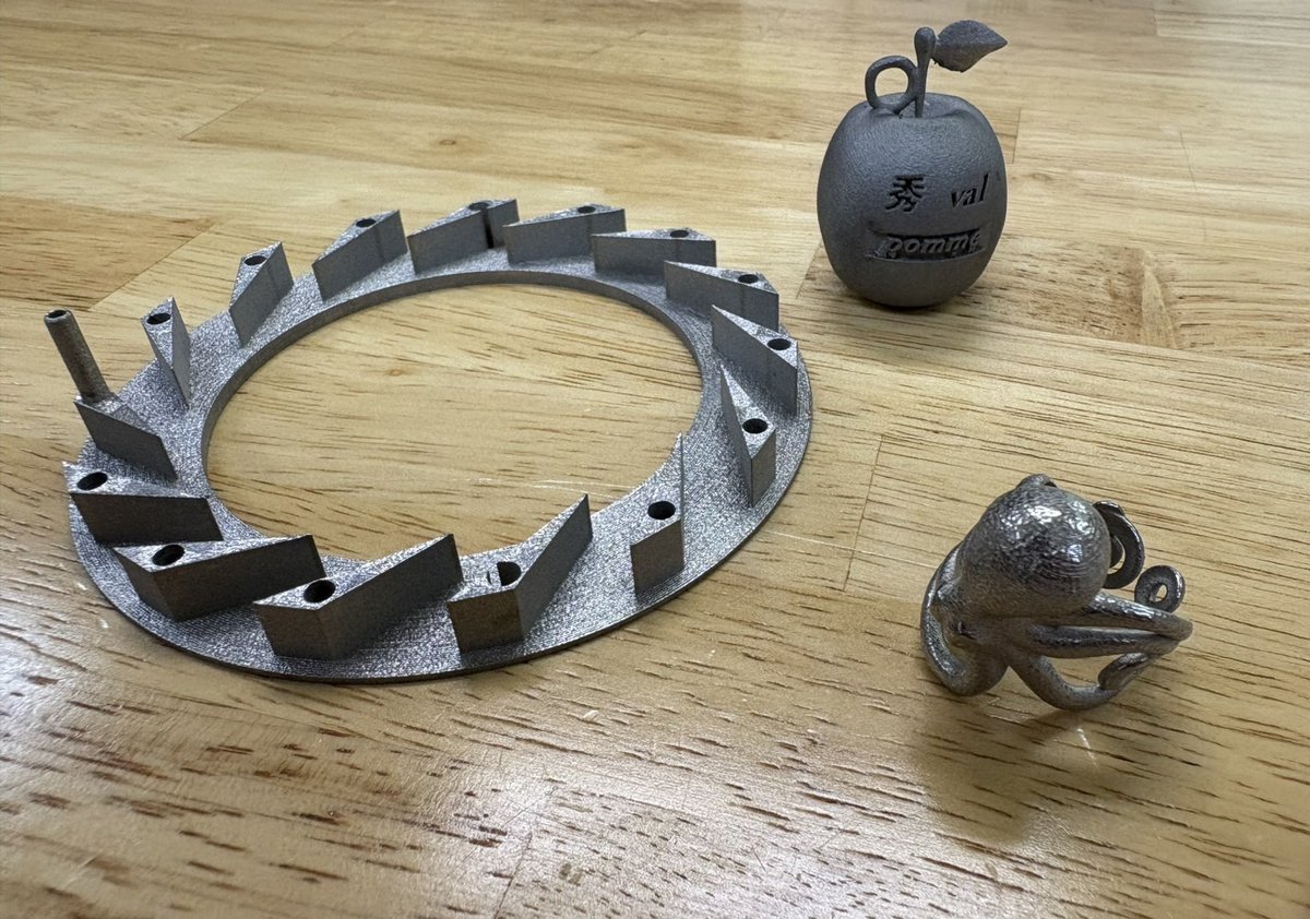 🌞【夏休み特別企画】🌞

✨金属3Dプリンターで作った
“あなただけのステンレス作品”を1名様に✨

普段なかなか触れられない金属造形、
このチャンスに体験しませんか？

応募方法👇
①このアカウントをフォロー
②この投稿をリツイート

条件：STLデータ必須、10cm角まで、複雑形状NG
期間：8/8〜8/17