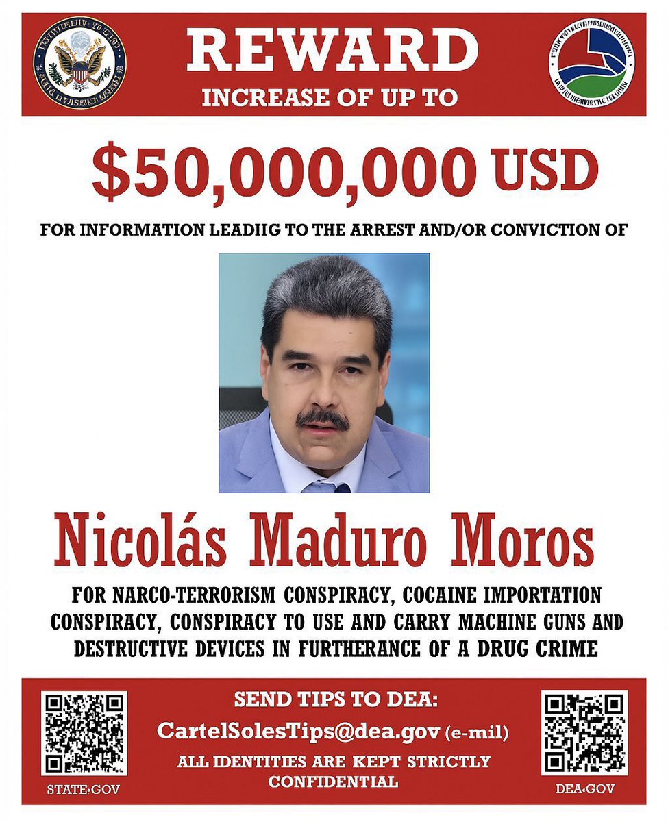 ⬇️ La mayor recompensa ofrecida en la historia de EE.UU. por un terrorista⬇️