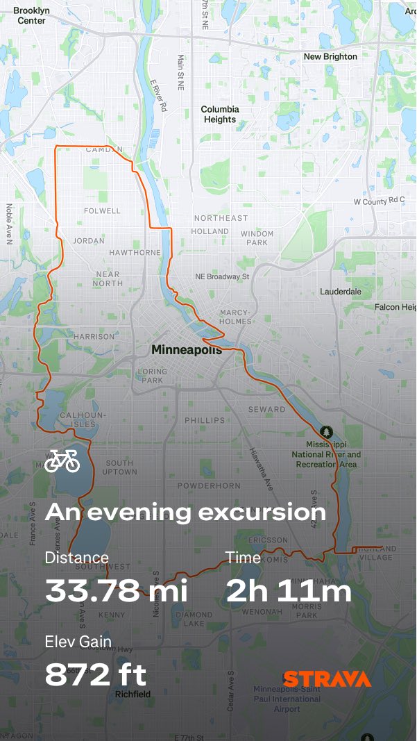 An evening cycling excursion. Last day of parenting vacation ✅