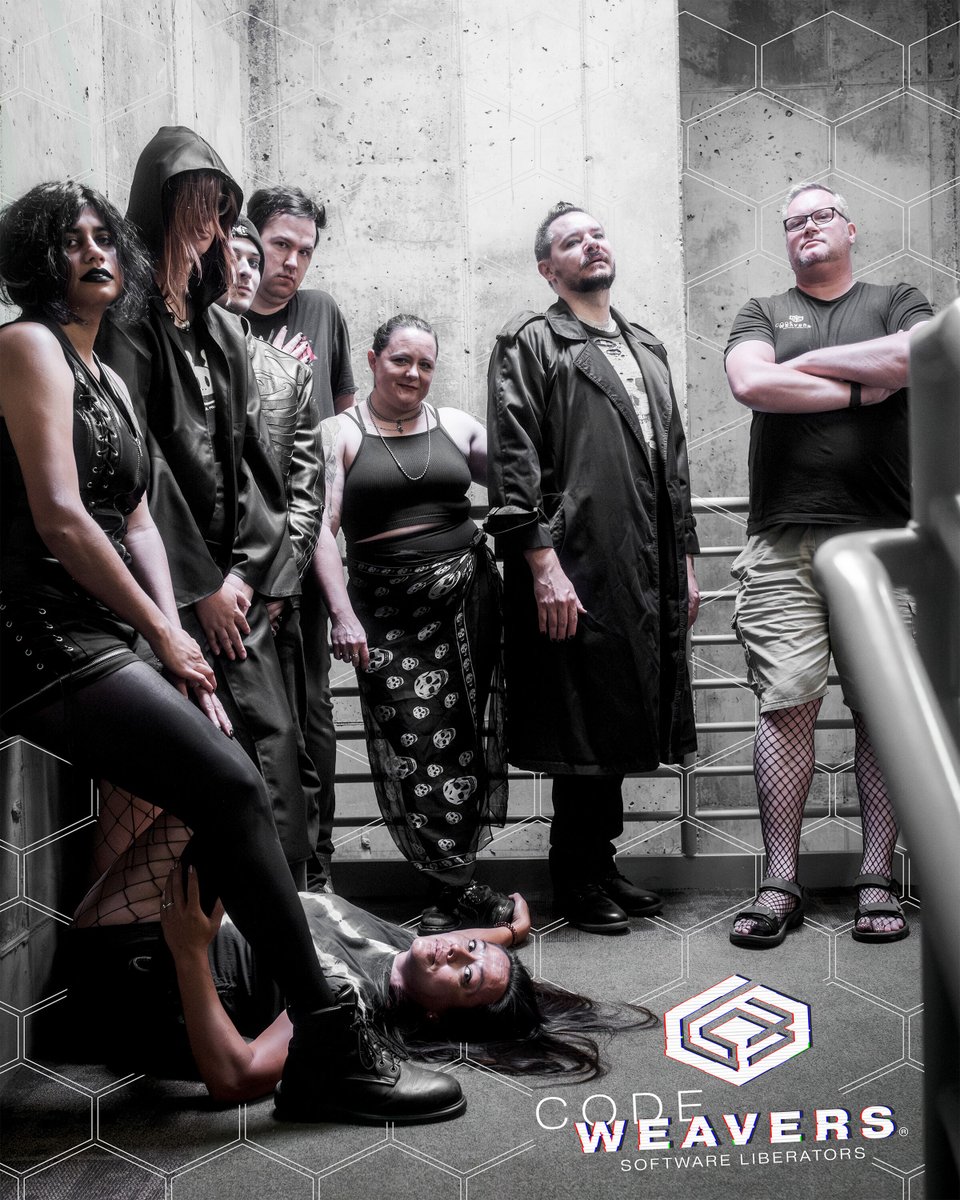 CodeWeavers's tweet image. Lace, leather, and a touch of existential dread. That is how we embrace our team meeting with gothic darkness. Because why the hell not?
#codeweavers #gothintheoffice #gothicoffice #gothvibes