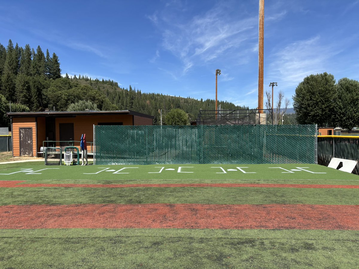 Catcher’s area in the pitching lab = brand spankin’ new. Players report in one week!! #DB4L