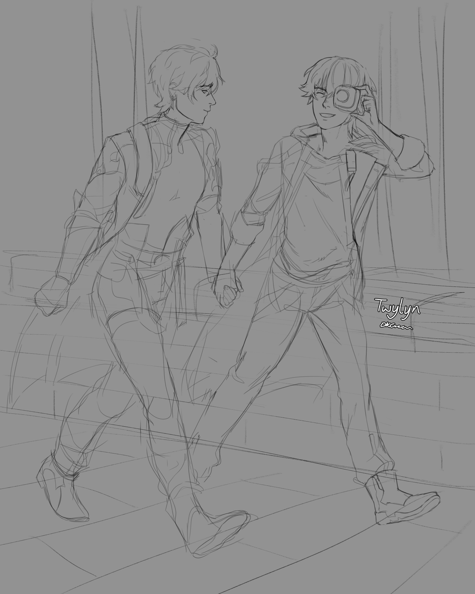 TwylynArt's tweet photo. A little Den Heng and Caelus sketch. 🍁💫
(Why is Caelus' hair hard to draw...)
#CaeHeng #CaeDan #HengCae #dancae #HonkaiStarRail #hoyoverse https://t.co/PMYgfZEVij