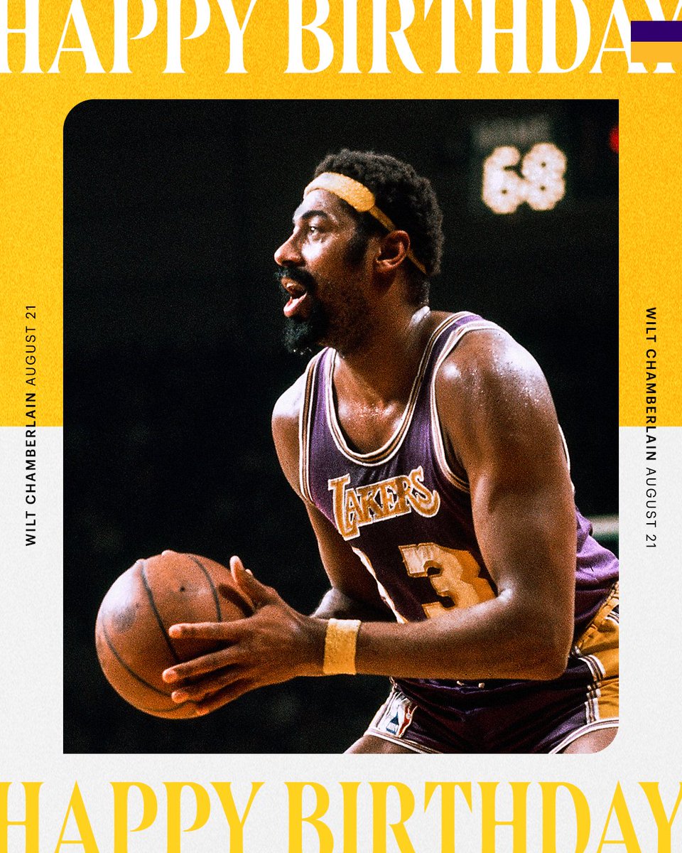 Remembering the great Wilt Chamberlain on his birthday 💜
