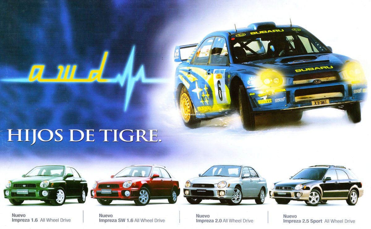 Subaru Impreza AWD Chile 2002, año en el que se comercializan en el país 486 unidades 0km.

+ Info facebook.com/photo?fbid=133…

#subaruimpreza #imprezaawd #subaru <a href="/subaru_es/">Subaru España</a> <a href="/RiveraNotario/">RiveraNotario 🇨🇱💙💛</a> <a href="/Subaru_Chile/">Subaru Chile</a>