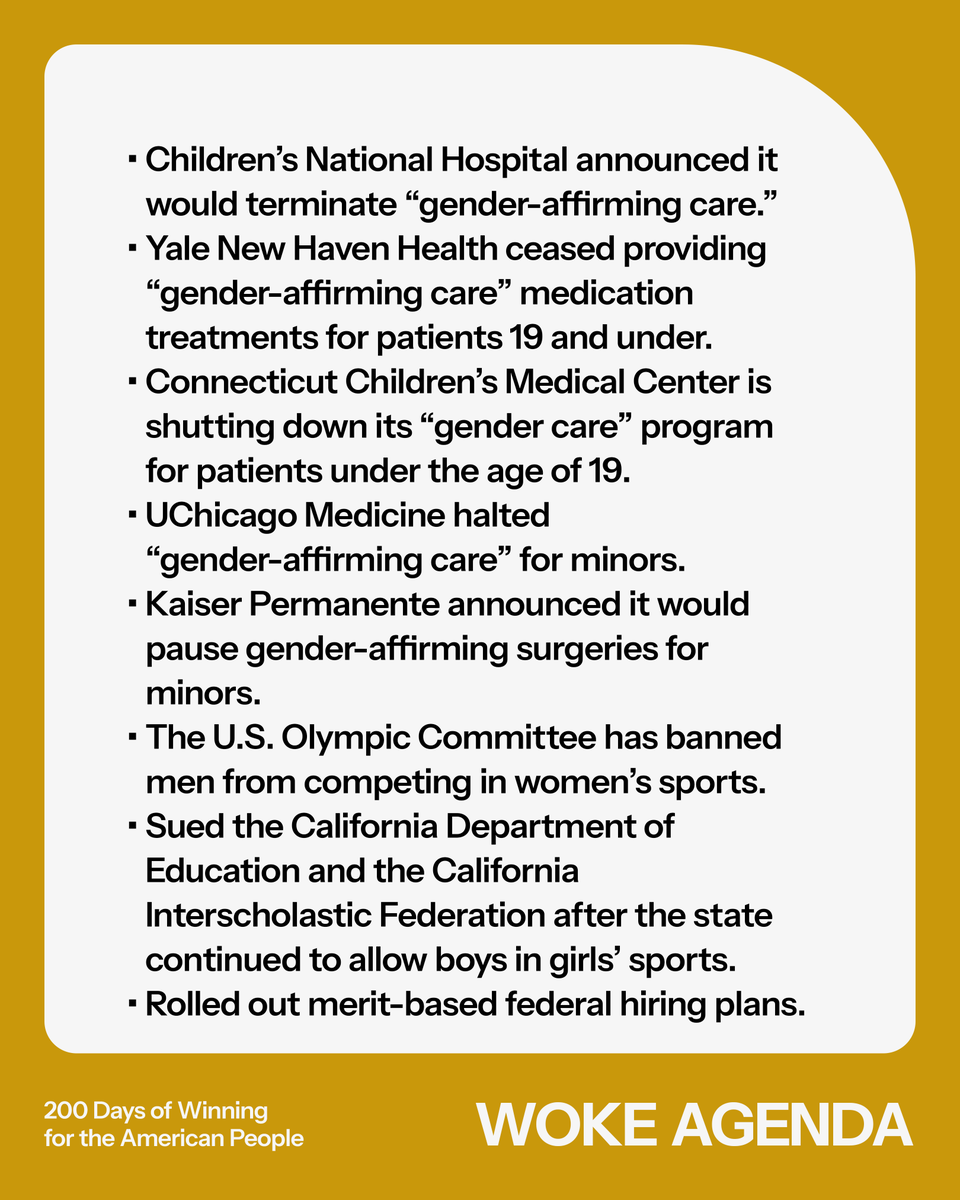 🇺🇸 200 DAYS: TRUMP’S 100-200 DAY TRIUMPH OVER WOKE AGENDA &amp; DEI.
