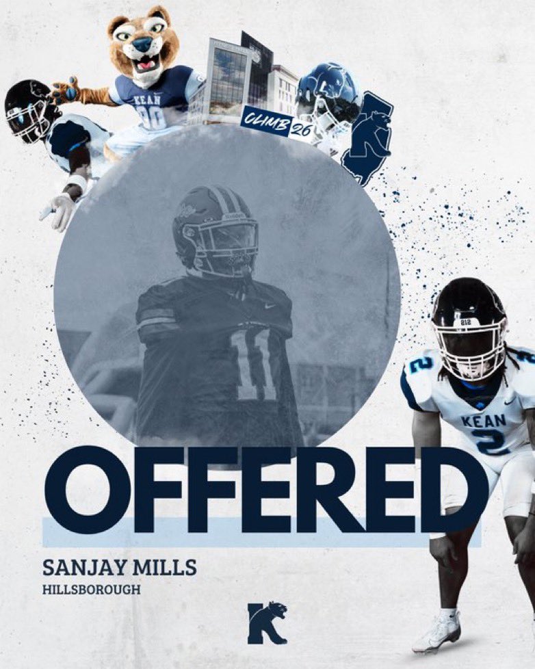 Sanjay Mills (@sanjay_mills6) on Twitter photo After a great call with <a href="/Coach_Riccio/">Anthony Riccio</a> I am blessed to receive an offer to play at <a href="/KeanUniversity/">Kean University</a>.
<a href="/CoachEvanDurand/">Evan Durand</a>
<a href="/KrumichSports/">Coach Luke Krumich</a>
<a href="/CoachKevinCarty/">Kevin Carty</a> After a great call with <a href="/Coach_Riccio/">Anthony Riccio</a> I am blessed to receive an offer to play at <a href="/KeanUniversity/">Kean University</a>.
<a href="/CoachEvanDurand/">Evan Durand</a>
<a href="/KrumichSports/">Coach Luke Krumich</a>
<a href="/CoachKevinCarty/">Kevin Carty</a>