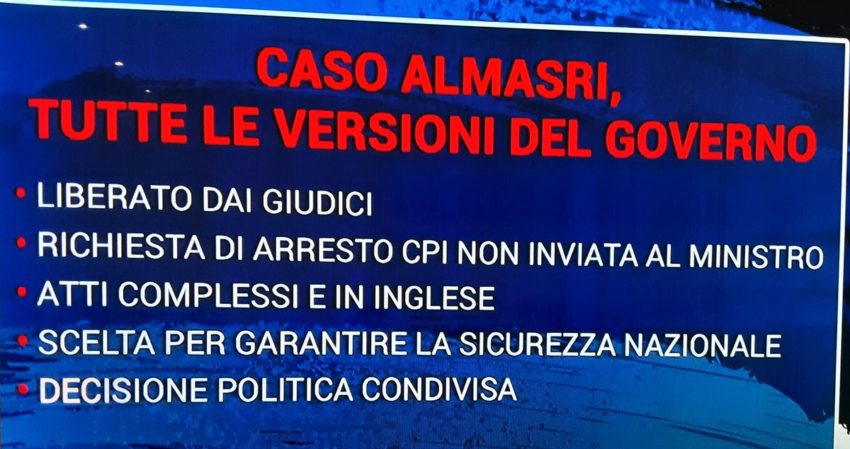 CiaoNando's tweet photo. @SecolodItalia1 Andate a cagare voi e il vostro giornale di merda. La Baldino ha ragione la #Meloni doveva riferire in parlamento se come dice era a conoscenza del motivo della liberazione di #Almasri Invece vigliaccamente ha lasciato #Nordio e #Pantedosi facessero versioni contrastanti. https://t.co/XjB7iZOEC7