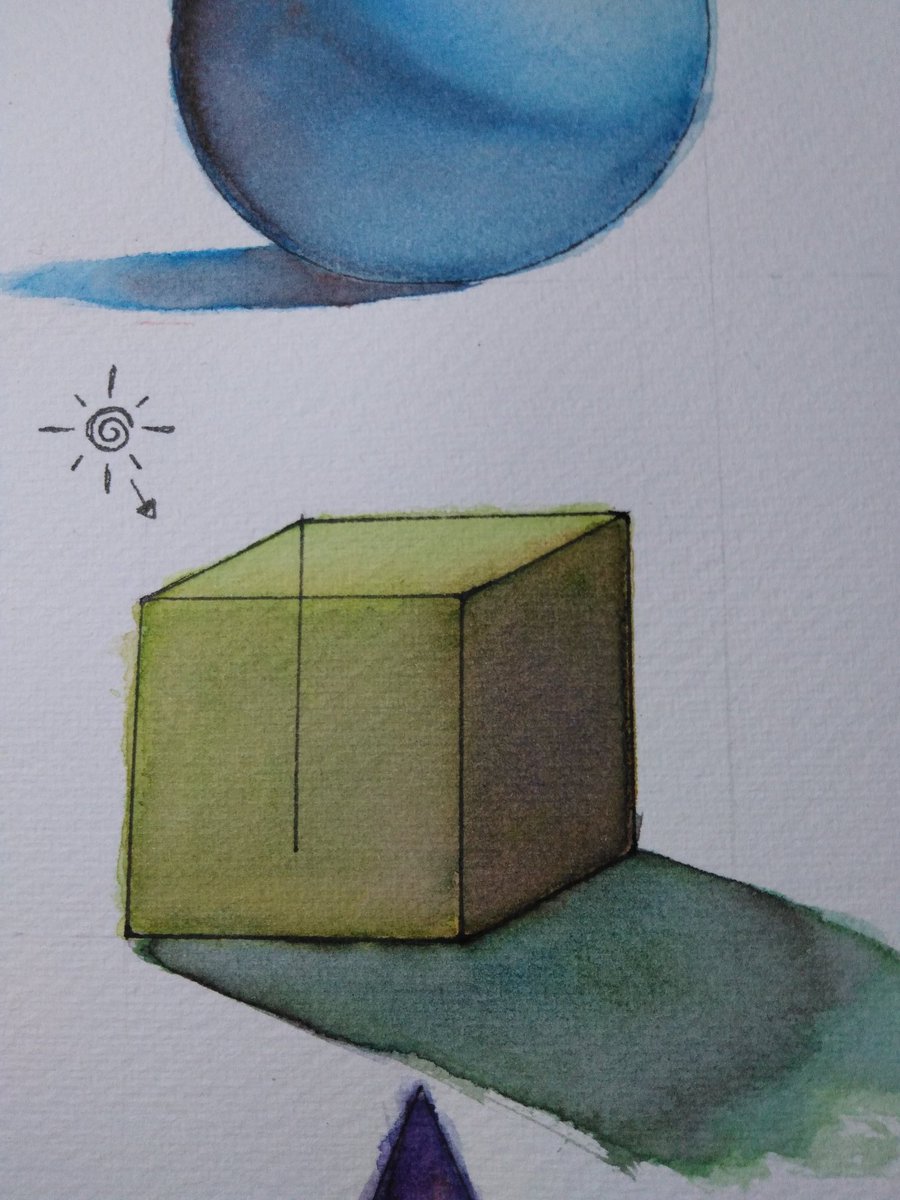 He estado trabajando en algunos ejercicios con acuarelas, me gustaba mucho pintar con ellas y para retomar quise empezar con esto.