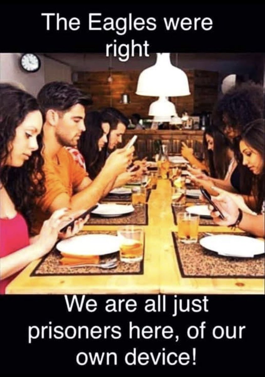 Prisoners here, of our own device 😑