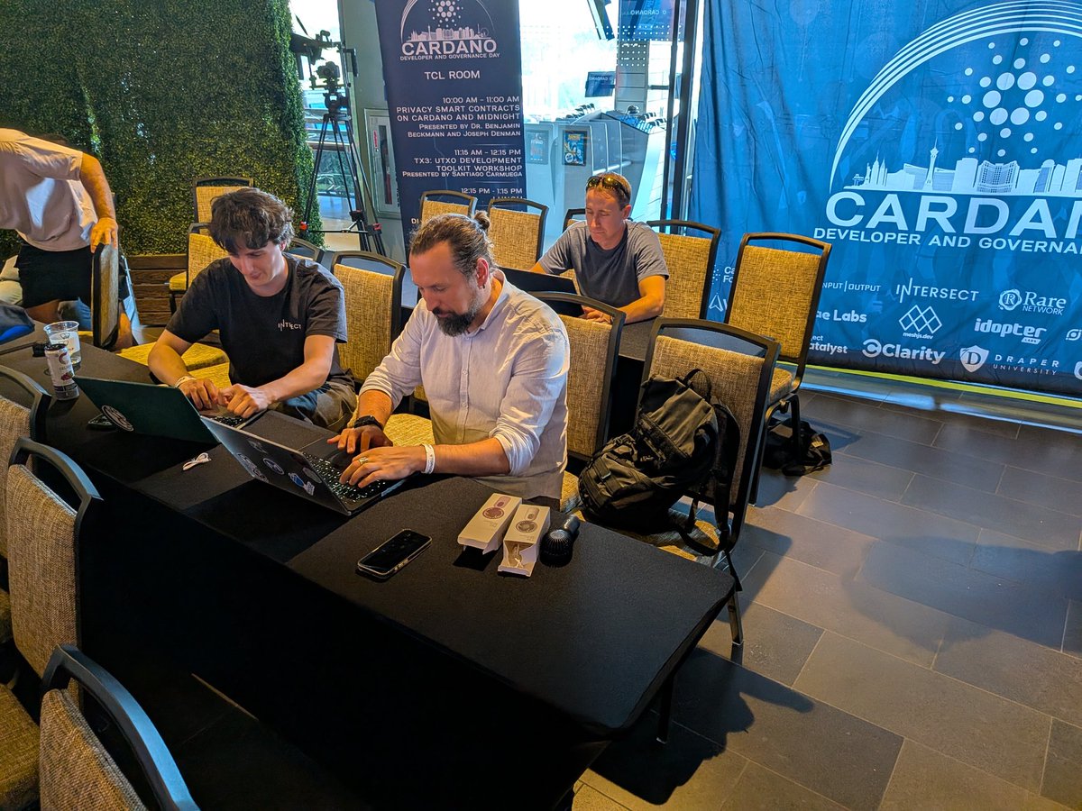 Quantumplation | Pi Lanningham (@quantumplation) on Twitter photo Some absolute legends writing automated non-custodial trading bots in under an hour here at the <a href="/RareEvo/">Rare Evo: A Blockchain Event</a> Sundae Strategies hackathon! Some absolute legends writing automated non-custodial trading bots in under an hour here at the <a href="/RareEvo/">Rare Evo: A Blockchain Event</a> Sundae Strategies hackathon!