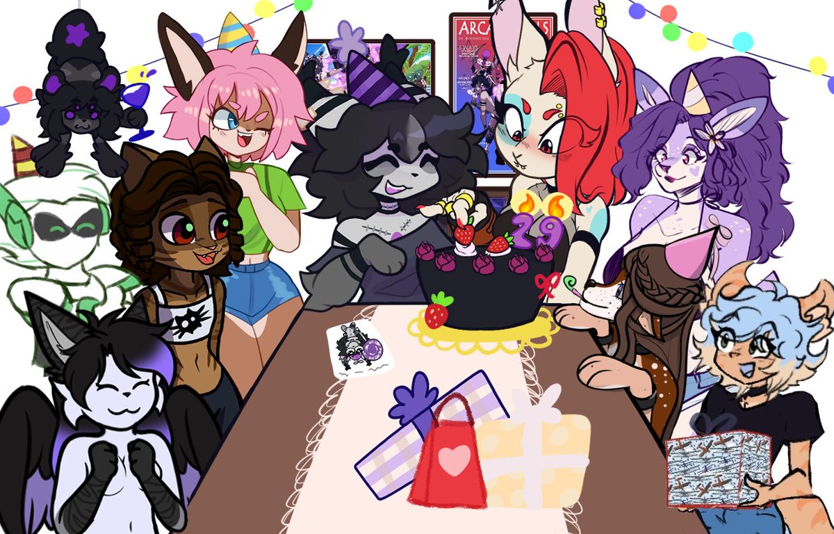 Alma's Birthday Party!
Im so glad to have such wonderful people nearby c: 
I dont know for how long this would continue, But I'll make sure to enjoy each moment we have.
Ya'll are like the family I never had🤍🖤💜