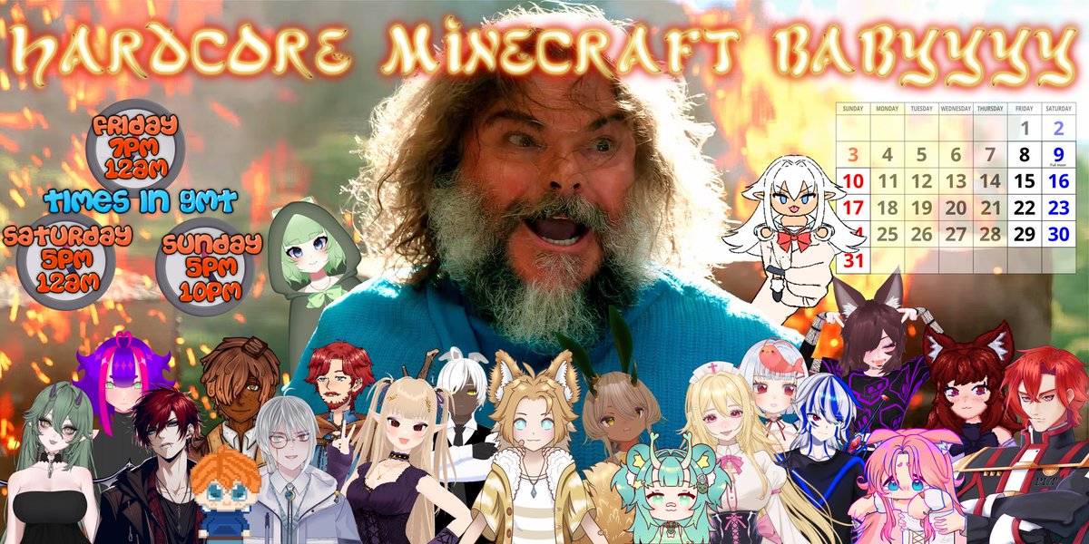 Akae Sora๐
โจ (@akaesoravt) on Twitter photo graphic design is my passion.
Hosting a Hardcore Minecraft event this month!
Starting tomorrow, every weekend!
Each player only has 1 life!
So come cheer on your favourites! :3 graphic design is my passion.
Hosting a Hardcore Minecraft event this month!
Starting tomorrow, every weekend!
Each player only has 1 life!
So come cheer on your favourites! :3