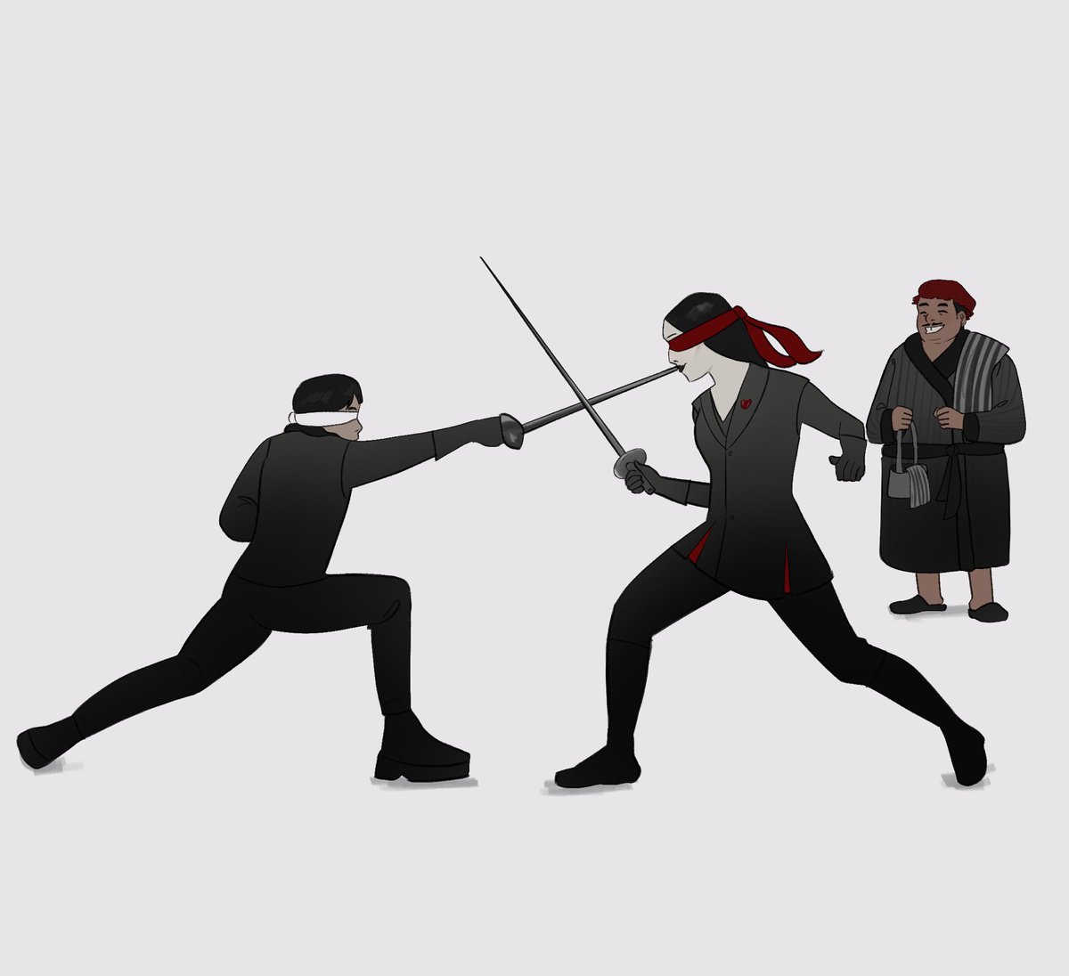 My girlfriend requested me to draw this when we first watching #WednesdaySeason2