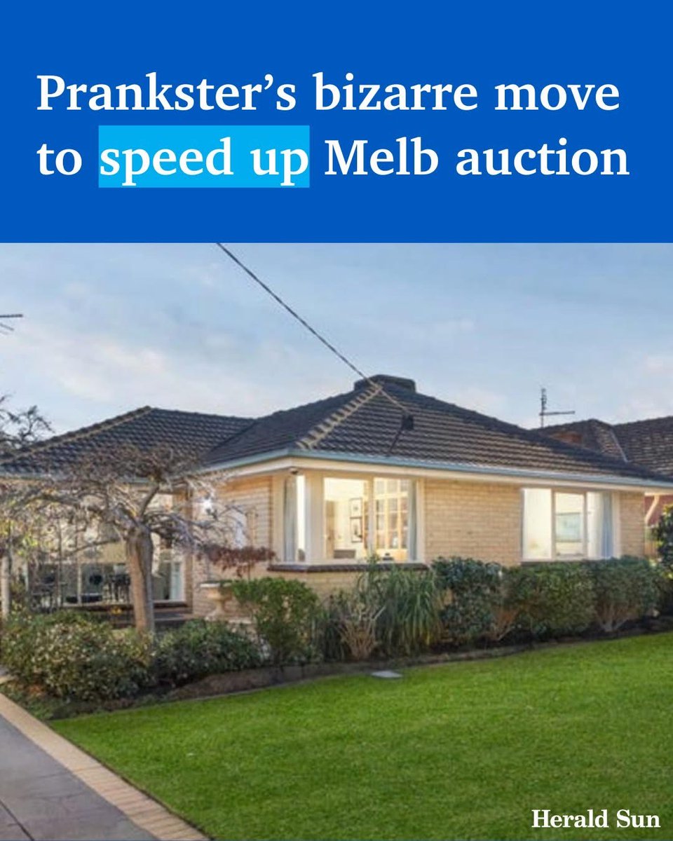 A marathon auction in Melbourne’s south east turned into a “carnival” when a cheeky onlooker made an unusual move to speed up the event. > bit.ly/44Z6rew