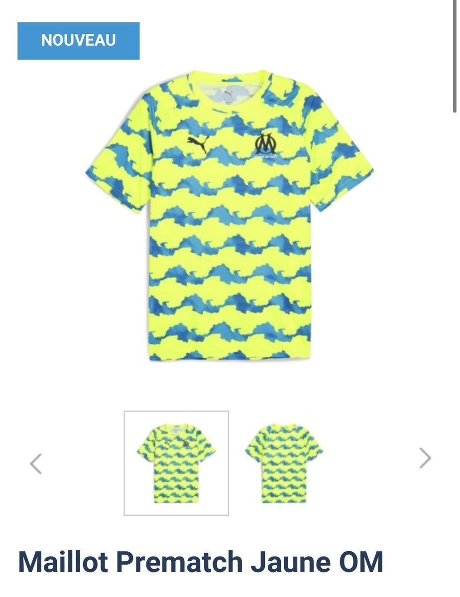 Carmela13family's tweet image. Maillot Prematch Jaune OM

#teamom #om #prematch