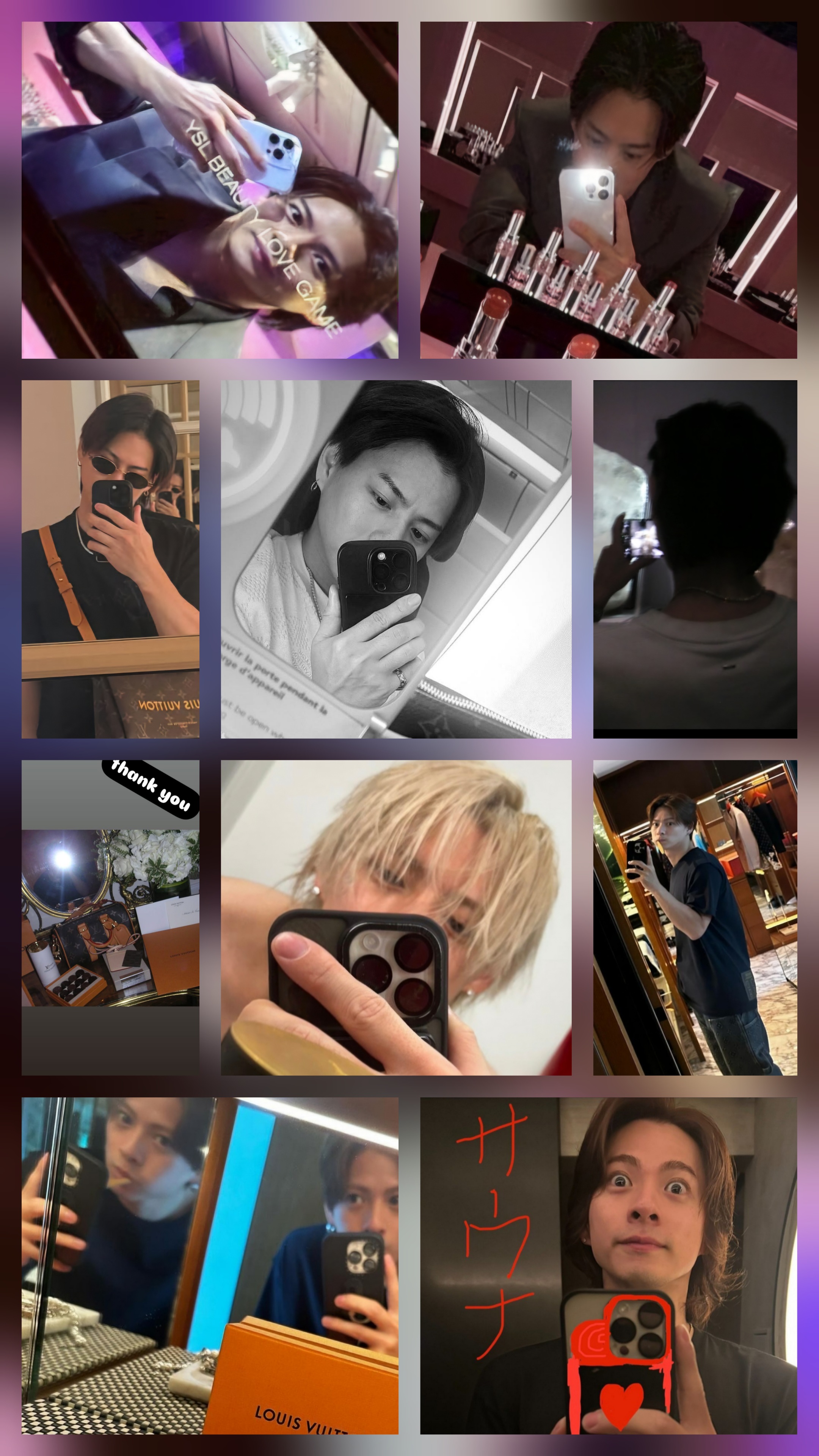 うーちゃん　紫耀くん♡︎、SHOペンらリボン、くまハートイナズマ3点の計5点 ❤️わんぱくまま & 紫耀❤️ 🐈‍⬛ (@wanpakumama0129) / X