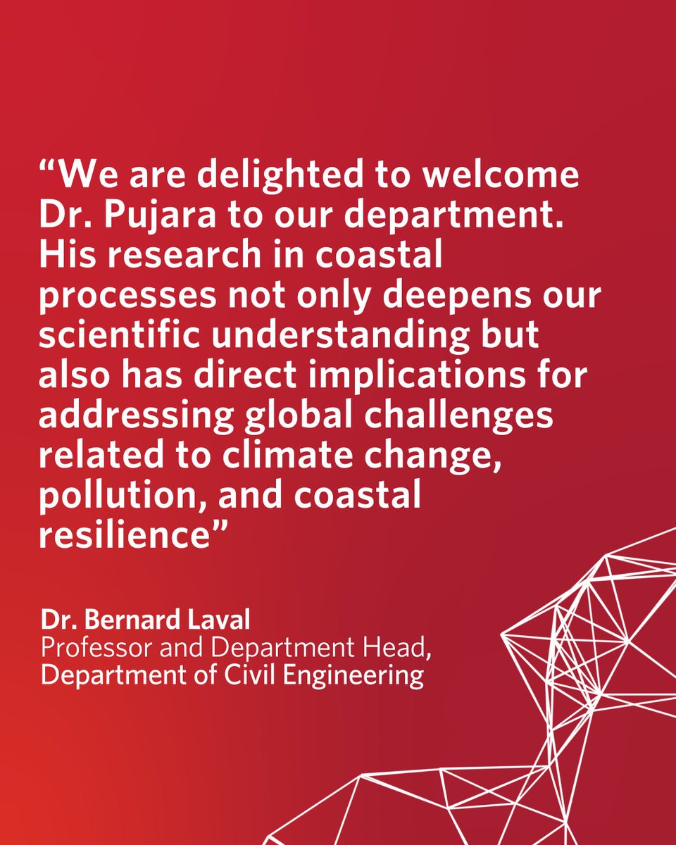 We're excited to welcome Dr. Nimish Pujara as Associate Professor at UBC Civil Engineering. His research on wave-driven particle transport advances coastal sustainability and pollution mitigation.

Learn more: bit.ly/4opudIb 
#UBC #UBCCivil