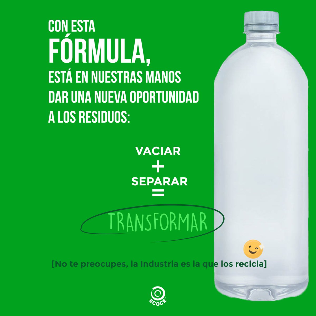 ¿Tú decides sumar o restar a la ecuación del proceso de #reciclaje? 👍🏼♻️👎🏼
¡Comparte y comenta tu eco-emoji favorito 💚 con el hashtag #DeResiduiARecurso si te sumas! 😉