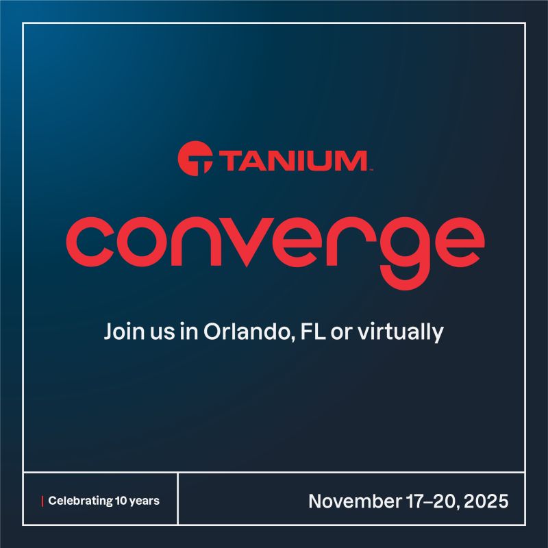 Make the most of your time at #TaniumConverge 2025!  

This year’s agenda is packed with opportunities to sharpen your skills and get #TaniumCertified — explore the latest here: bit.ly/3ILeDWV 

#CatchMeAtConverge
