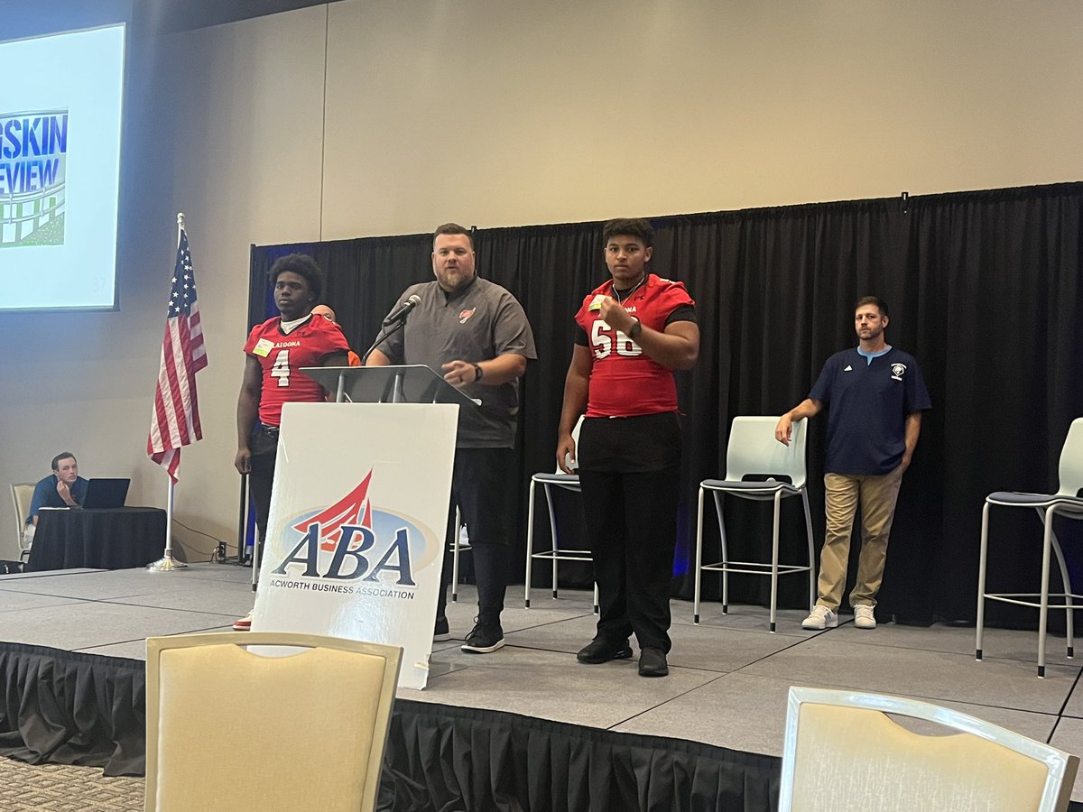 Chris Murray (@chris_murray14) on Twitter photo What a great day <a href="/AcworthBusiness/">Acworth Business Association</a> luncheon for a little Pigskin Preview! So proud of our coach and the players who were there to represent <a href="/ahsbucsfootball/">Allatoona Football</a> ! Go Bucs! <a href="/toona_athletics/">Allatoona Athletics</a> <a href="/allatoona_hs/">Allatoona High</a> #AnchoredInExcellence What a great day <a href="/AcworthBusiness/">Acworth Business Association</a> luncheon for a little Pigskin Preview! So proud of our coach and the players who were there to represent <a href="/ahsbucsfootball/">Allatoona Football</a> ! Go Bucs! <a href="/toona_athletics/">Allatoona Athletics</a> <a href="/allatoona_hs/">Allatoona High</a> #AnchoredInExcellence