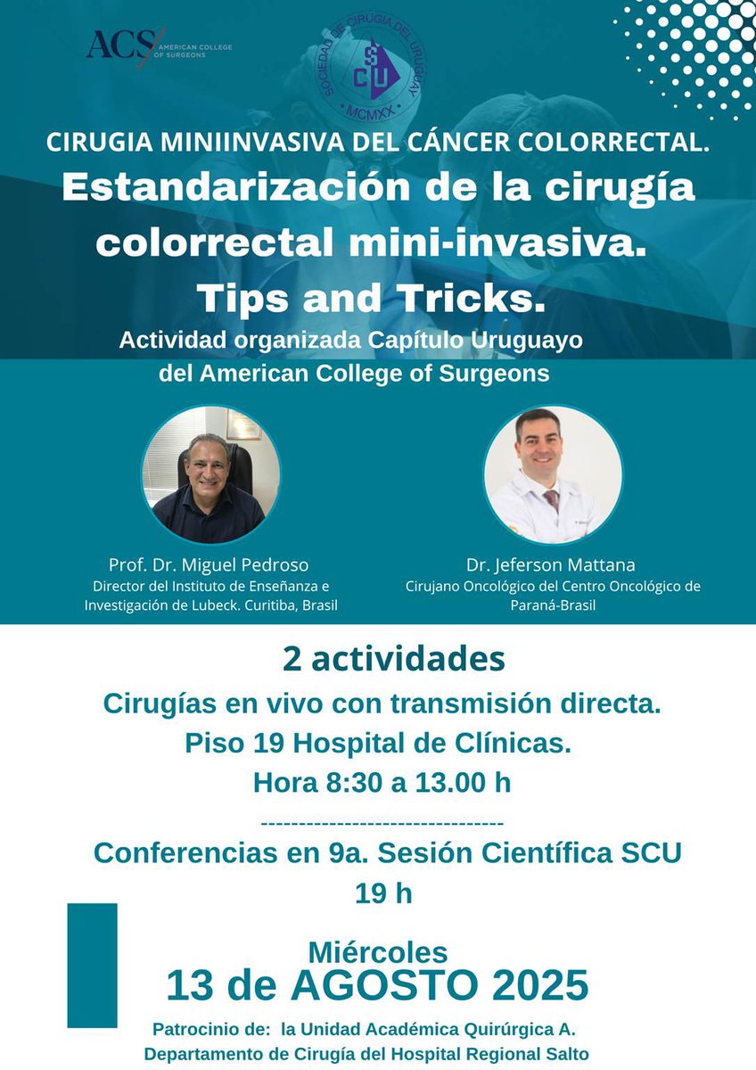 9na Sesión Científica de la SCU. Capítulo Uruguayo del American College of Surgeons