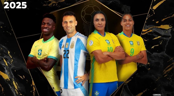 Marcas La Razón (@marcaslarazon) on Twitter photo Seis estrellas de la <a href="/CONMEBOL/">CONMEBOL.com</a> compiten por los premios a mejor jugador y jugadora del año y optan por el <a href="/ballondor/">Ballon d'Or</a>, entre ellos: Vinicius, Martínez y Marta.
📸 #Conmebol
<a href="/LaRazon_Bolivia/">La Razón Digital</a> Seis estrellas de la <a href="/CONMEBOL/">CONMEBOL.com</a> compiten por los premios a mejor jugador y jugadora del año y optan por el <a href="/ballondor/">Ballon d'Or</a>, entre ellos: Vinicius, Martínez y Marta.
📸 #Conmebol
<a href="/LaRazon_Bolivia/">La Razón Digital</a>
