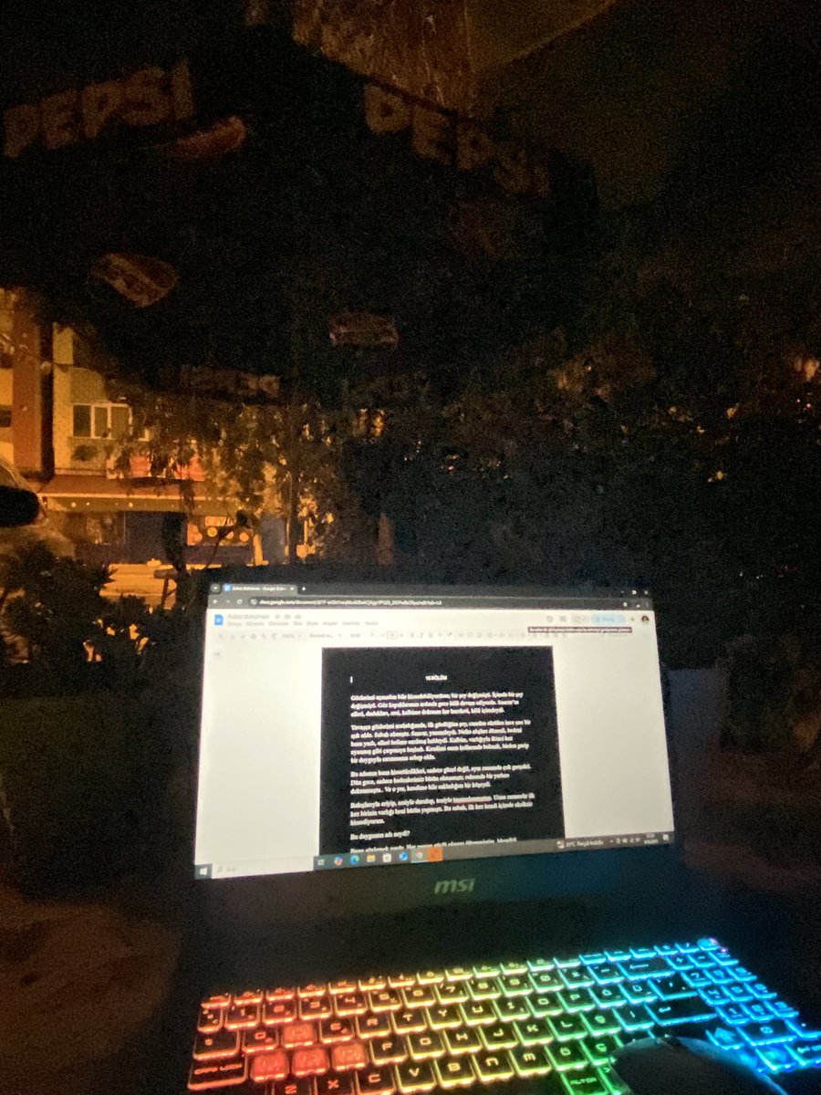 baktım olmuyor, gecenin ikisinde attım kendimi dışarı paradoks yazıyorum