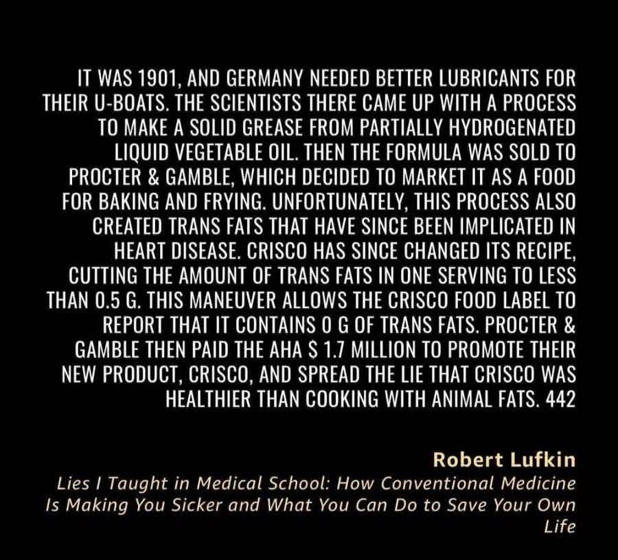 Robert Lufkin MD (@robertlufkinmd) on Twitter photo How seed oils entered our food supply.
How does this story end?
h/t <a href="/drvipulaggarwal/">Dr. Vipul aggarwal</a> How seed oils entered our food supply.
How does this story end?
h/t <a href="/drvipulaggarwal/">Dr. Vipul aggarwal</a>