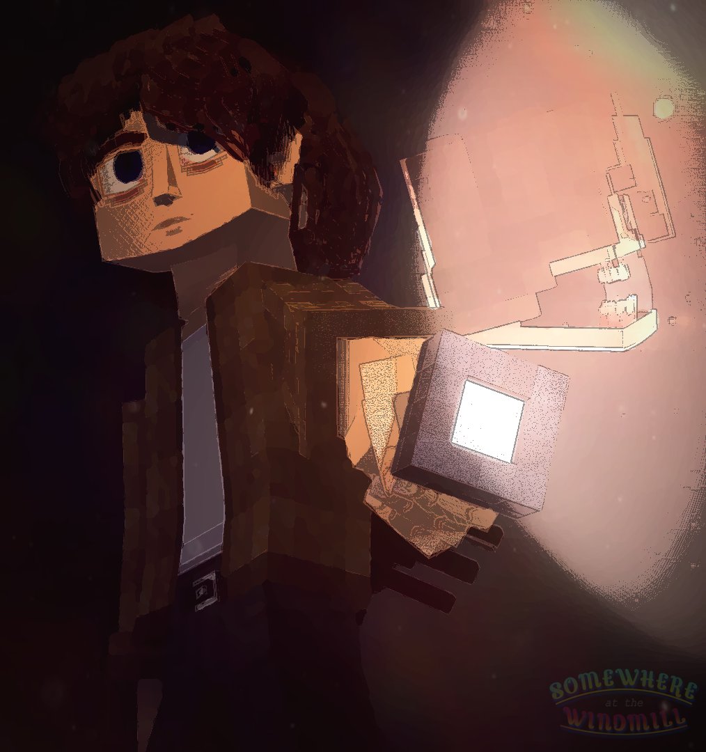 Somewhere at the Windmill official art i never showcased cuz it didn't look that good.

#SomewhereAtTheWindmill #ArtistOnTwitter #3dart  #indieanimation #IndieArt #mineimator #weirdcore #HorrorArt  

Check my series out: youtube.com/playlist?list=…