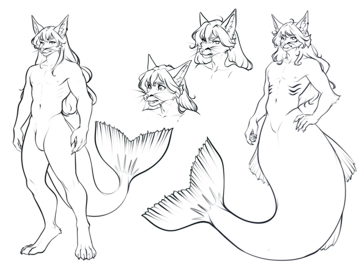 Refsheet comm Wip 

Trying to catch up on deadlines and reply to all DMs, I seriously had no time before ☠️ Thanks for your patience and support! So happy to be back to work and your wonderful OCs :&gt; 

#furryartist