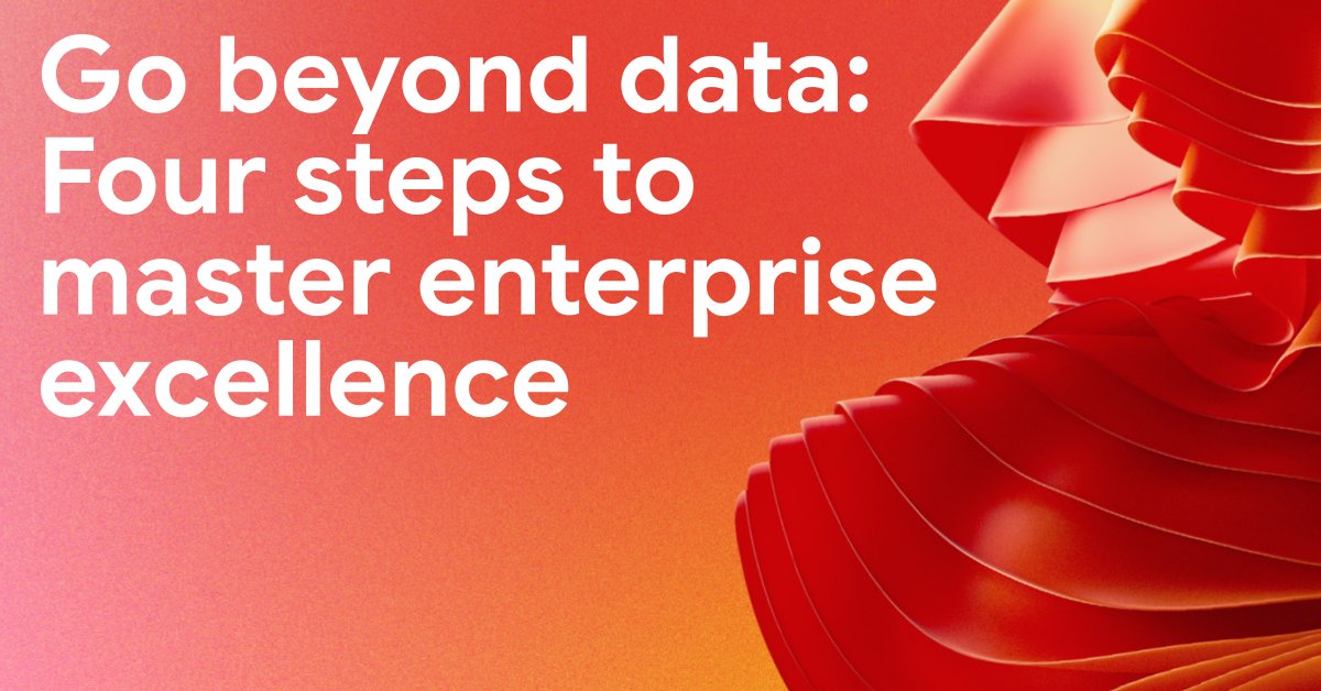 Ready to win with AI? 🤖 It all starts with a solid data foundation. This blog reveals the 4 key capabilities of "enterprise intelligence" that will help you get there. Read more → goo.gle/4lYlBXm.