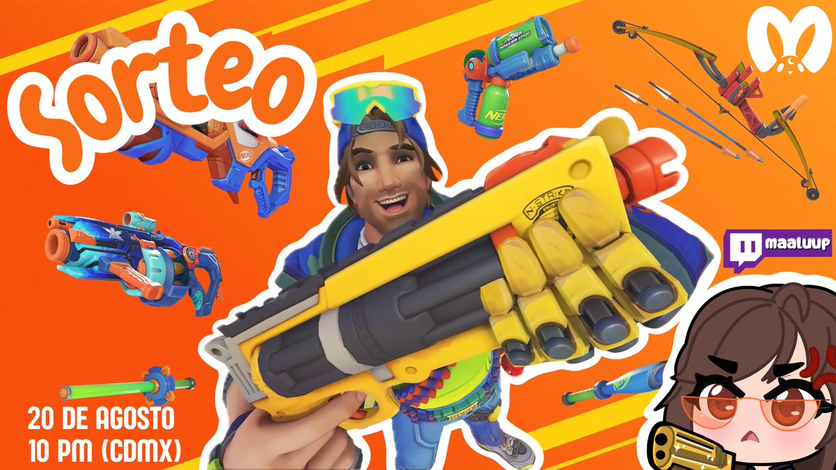 soymaaluup's tweet image. SORTEO NERF MEGA BUNDLE 🔫

👾 Sígueme en X y Twitch
👾 Like y RT
👾 SUB doble oportunidad
👾 Deja tu usuario de twitch, battletag y ETIQUETA a 2 AMIGOS

🗓️ 20/08/25 10pm (CDMX) 🇲🇽 

Gracias Blizzard y @OverwatchLATAM 🩷 #OverwatchCreator #OW2LATAM #OW2xNERF #OW2Giveaway