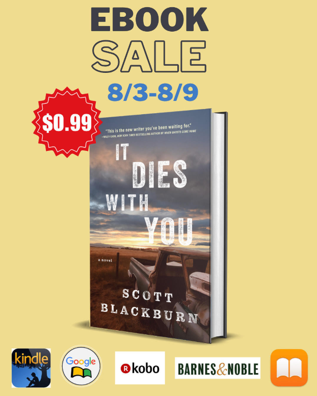 Crooked Lane Books (@crookedlanebks) on Twitter photo There are just a few more days to snag this unprecedented deal on ☠️IT DIES WITH YOU☠️ by <a href="/ScottMBlackburn/">Scott Blackburn</a>! There are just a few more days to snag this unprecedented deal on ☠️IT DIES WITH YOU☠️ by <a href="/ScottMBlackburn/">Scott Blackburn</a>!