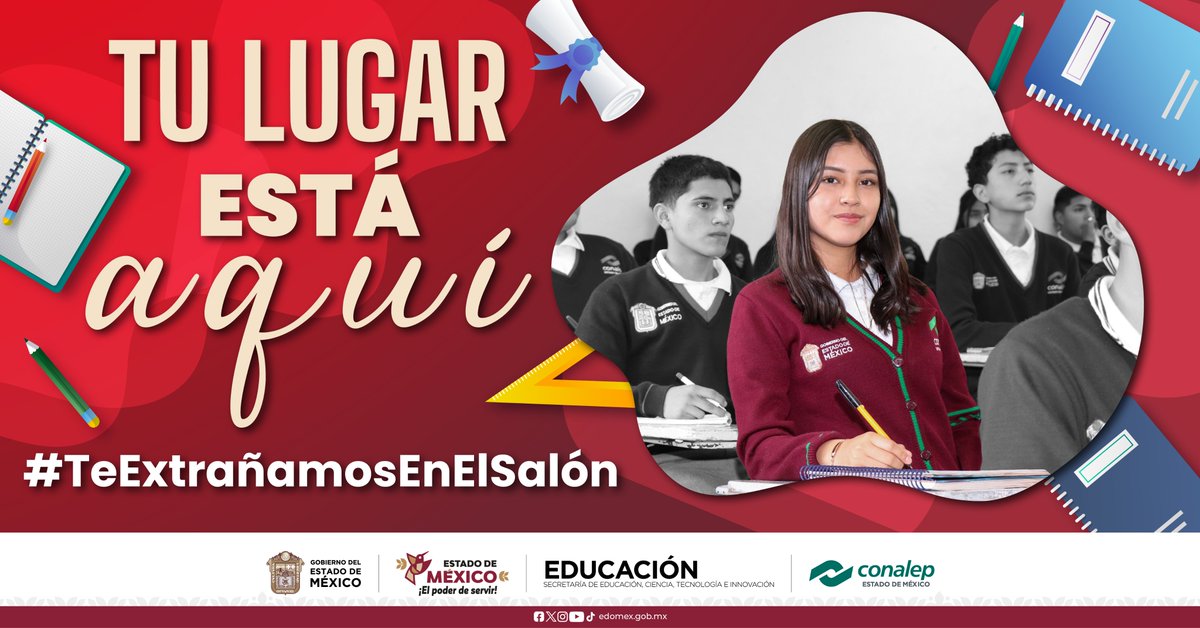 🎓💬 En CONALEP siempre habrá un lugar para ti, porque tu historia aún no termina.

Si te alejaste por un momento, aquí estamos para apoyarte a regresar.

👥No estás solx, te extrañamos en el salón. #RegresaALasAulas #TuLugarTeEspera

#ApasionadamenteCONALEP #ElPoderDeServir