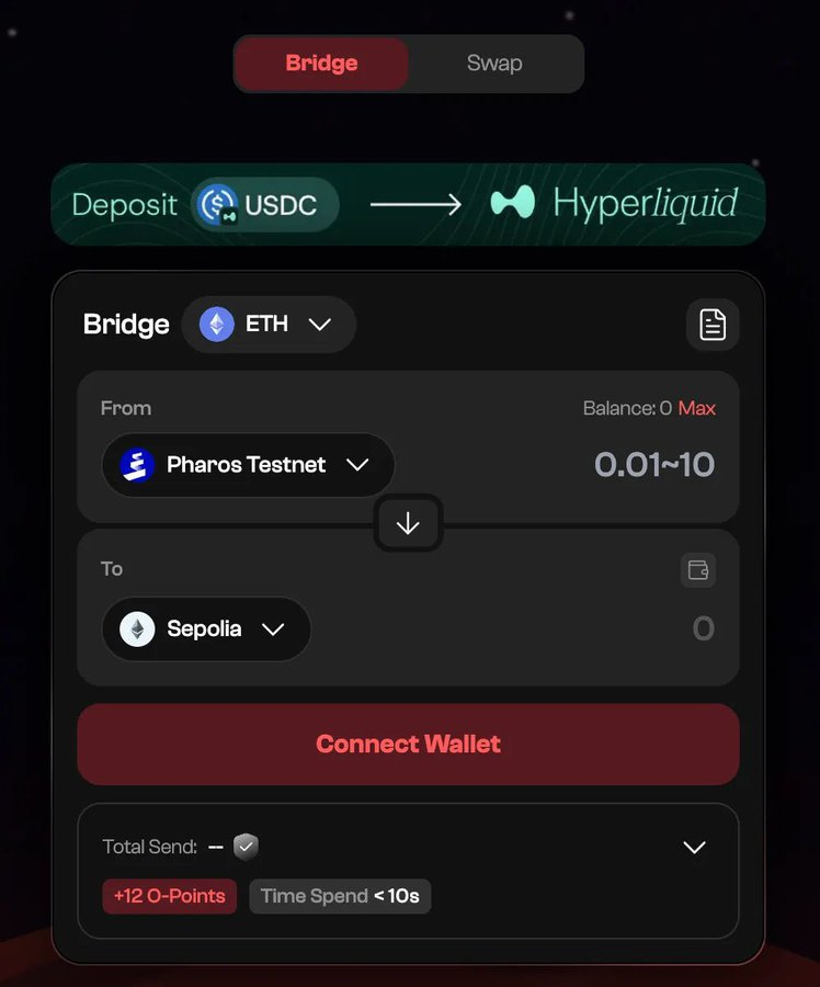 Update <a href="/pharos_network/">Pharos | Testnet Live</a> 

Anh em làm thêm 1 interaction mới nhé

→ Bridge từ Pharos sang Sepolia
🔗testnet.orbiter.finance/bridge/Arbitru…
→ Sau đó kiểm tra hoạt động và cải thiện tương tác testnet:
🔍 pharoshub.xyz
Tích lũy dần để có chỉ số đẹp nhé ae 😁
